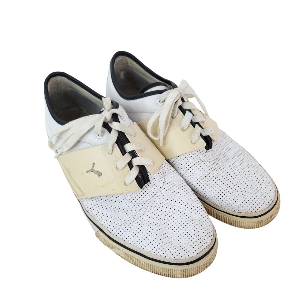 Puma Shoes Mens 11 El Ace White Athletic‎ Sneakers Sport Lifestyle 349901 01